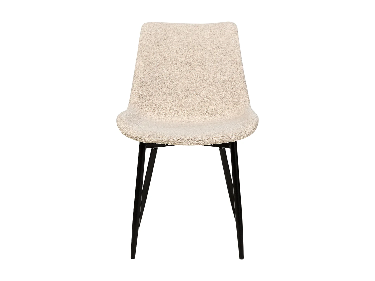 Set van 2 eetkamerstoelen AVILLA Bouclé Beige