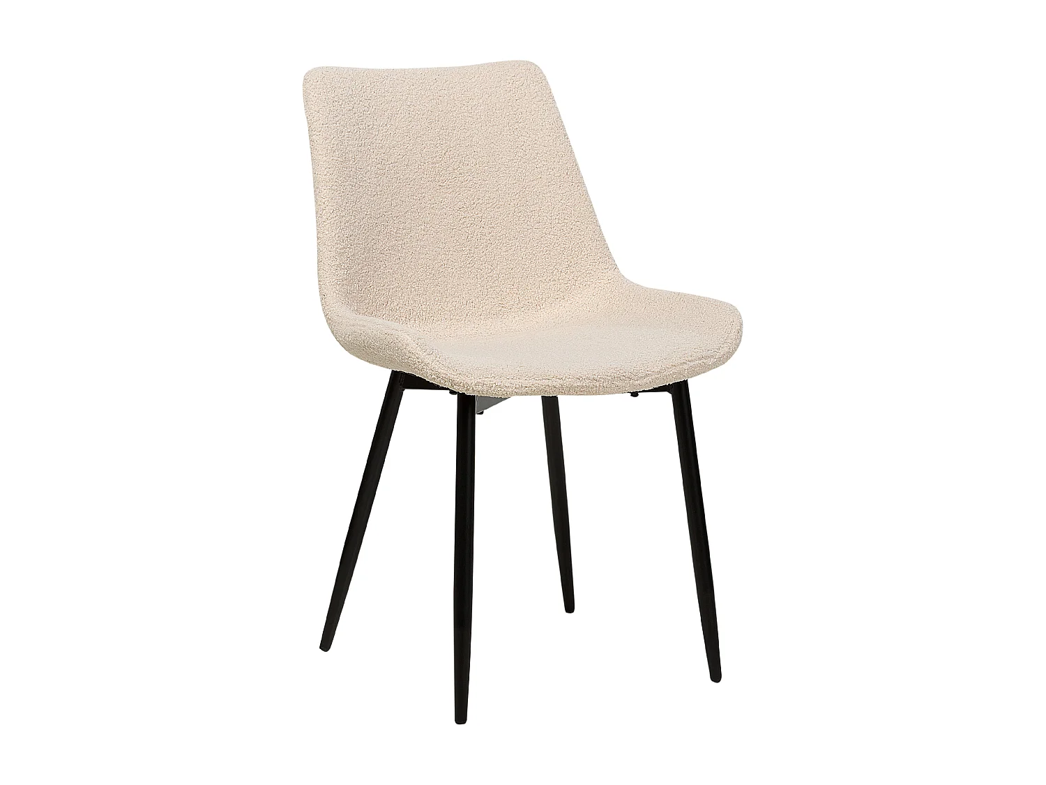 Set van 2 eetkamerstoelen AVILLA Bouclé Beige