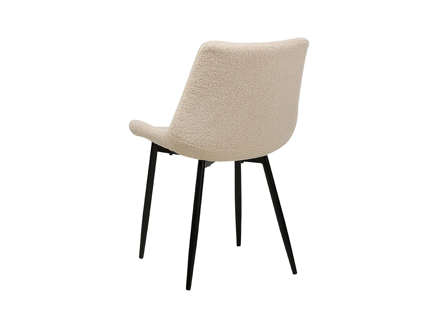 Set van 2 eetkamerstoelen AVILLA Bouclé Beige