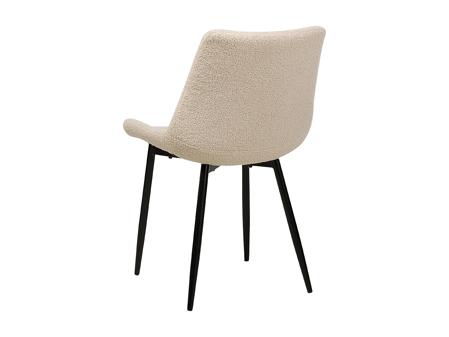 Lot de 2 chaises de salle à manger AVILLA Bouclé Beige
