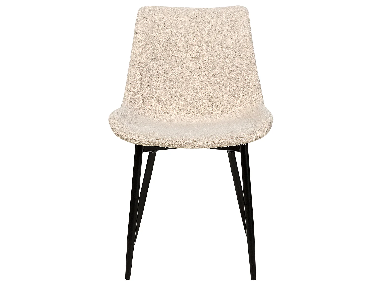 Lot de 2 chaises de salle à manger AVILLA Bouclé Beige