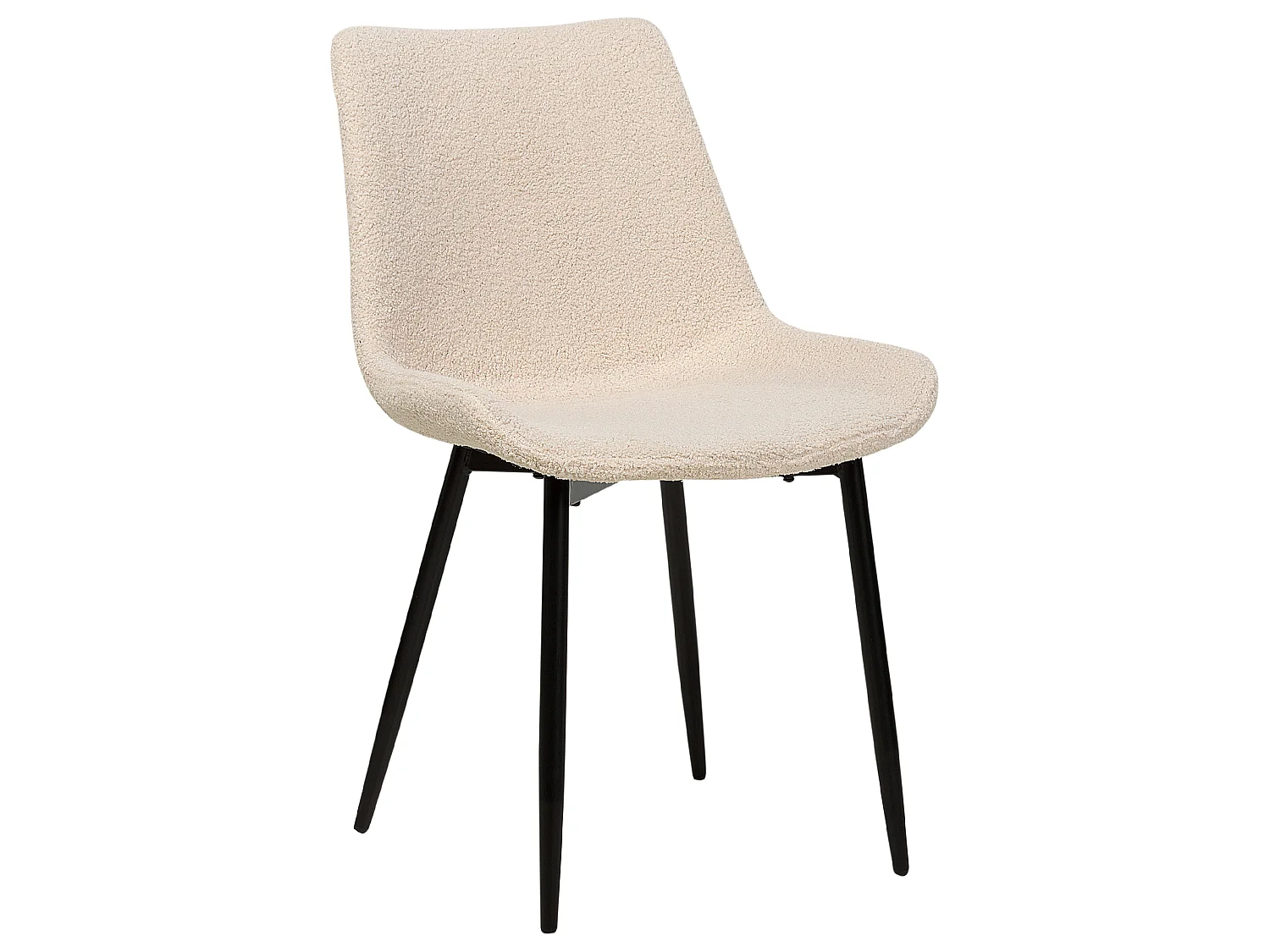 Lot de 2 chaises de salle à manger AVILLA Bouclé Beige