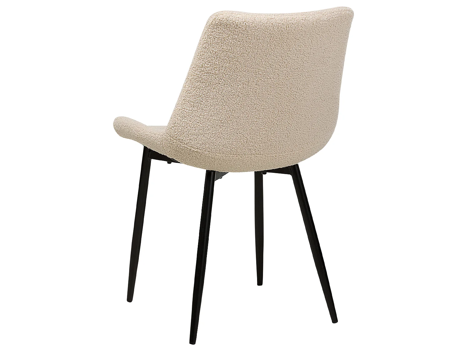 Lot de 2 chaises de salle à manger AVILLA Bouclé Beige