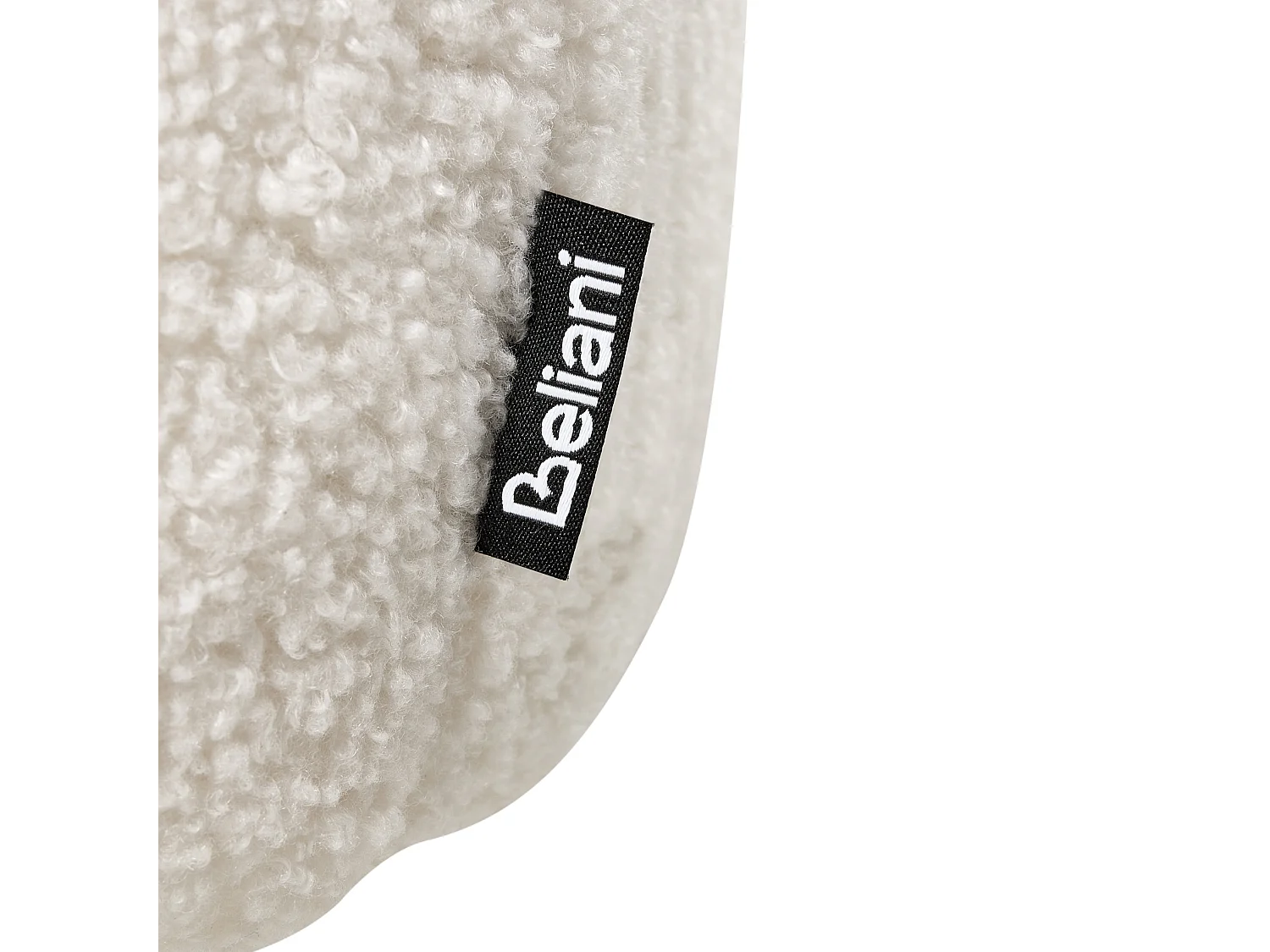 Lot de 2 chaises de salle à manger SANILAC Bouclé Blanc