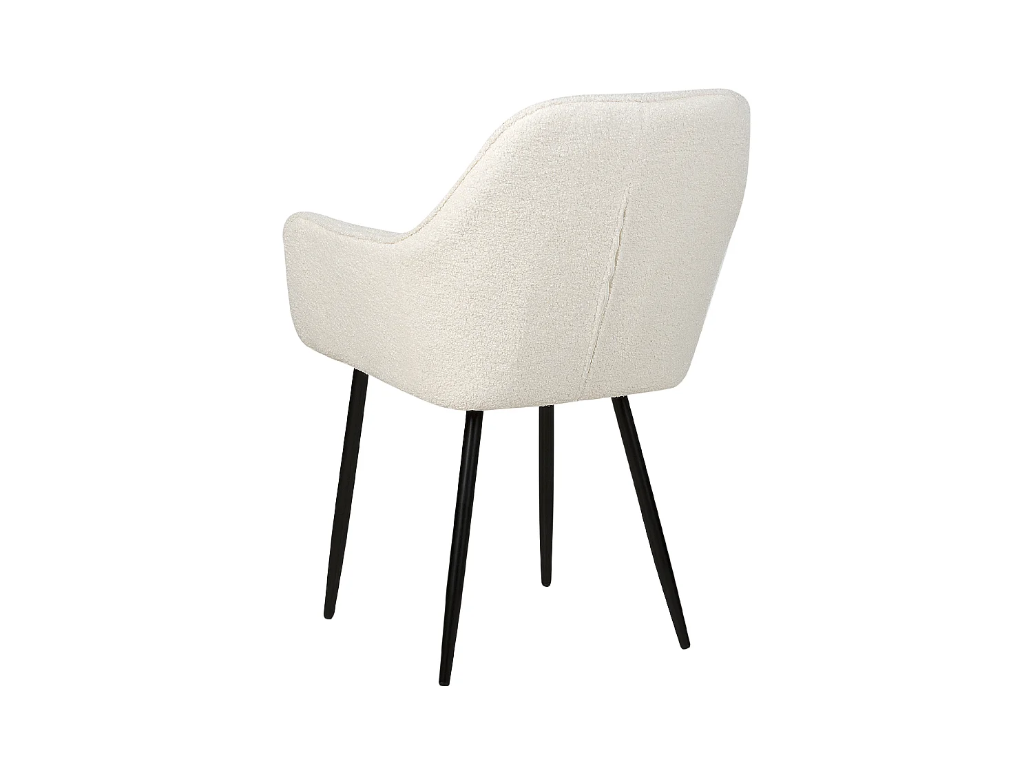Set van 2 eetkamerstoelen ALDEN Bouclé Wit
