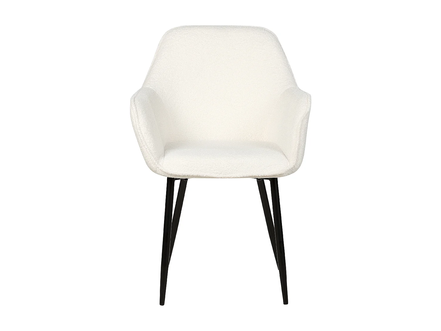 Set van 2 eetkamerstoelen ALDEN Bouclé Wit