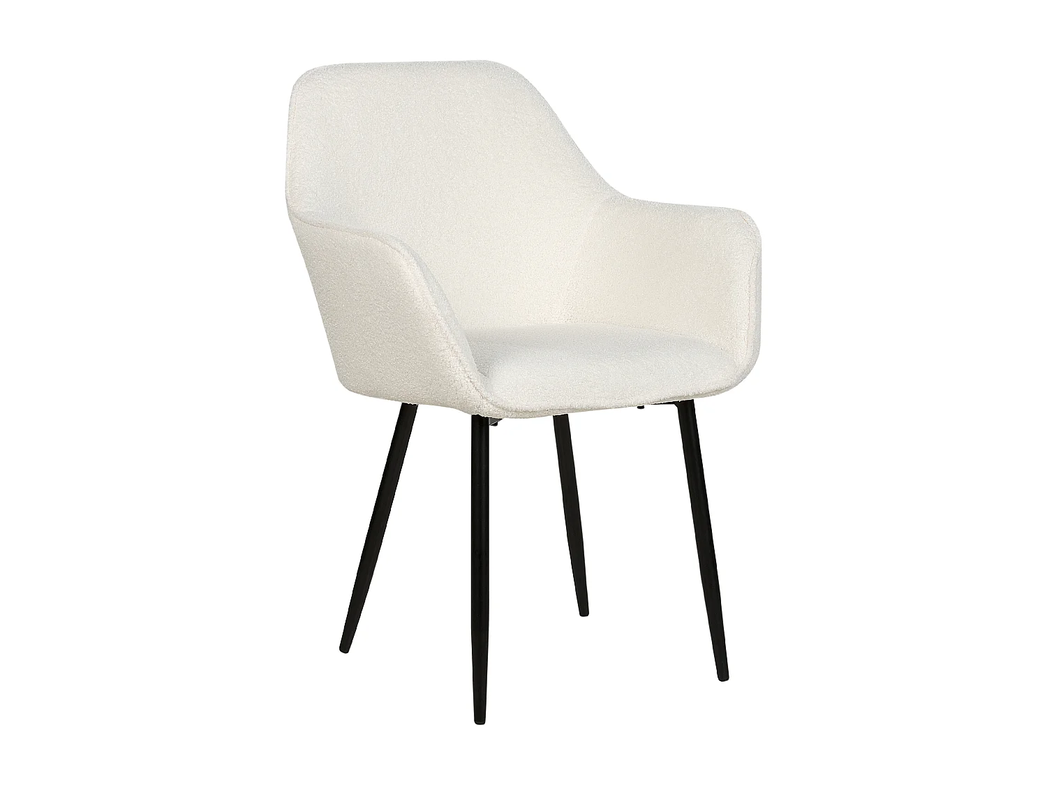 Set van 2 eetkamerstoelen ALDEN Bouclé Wit