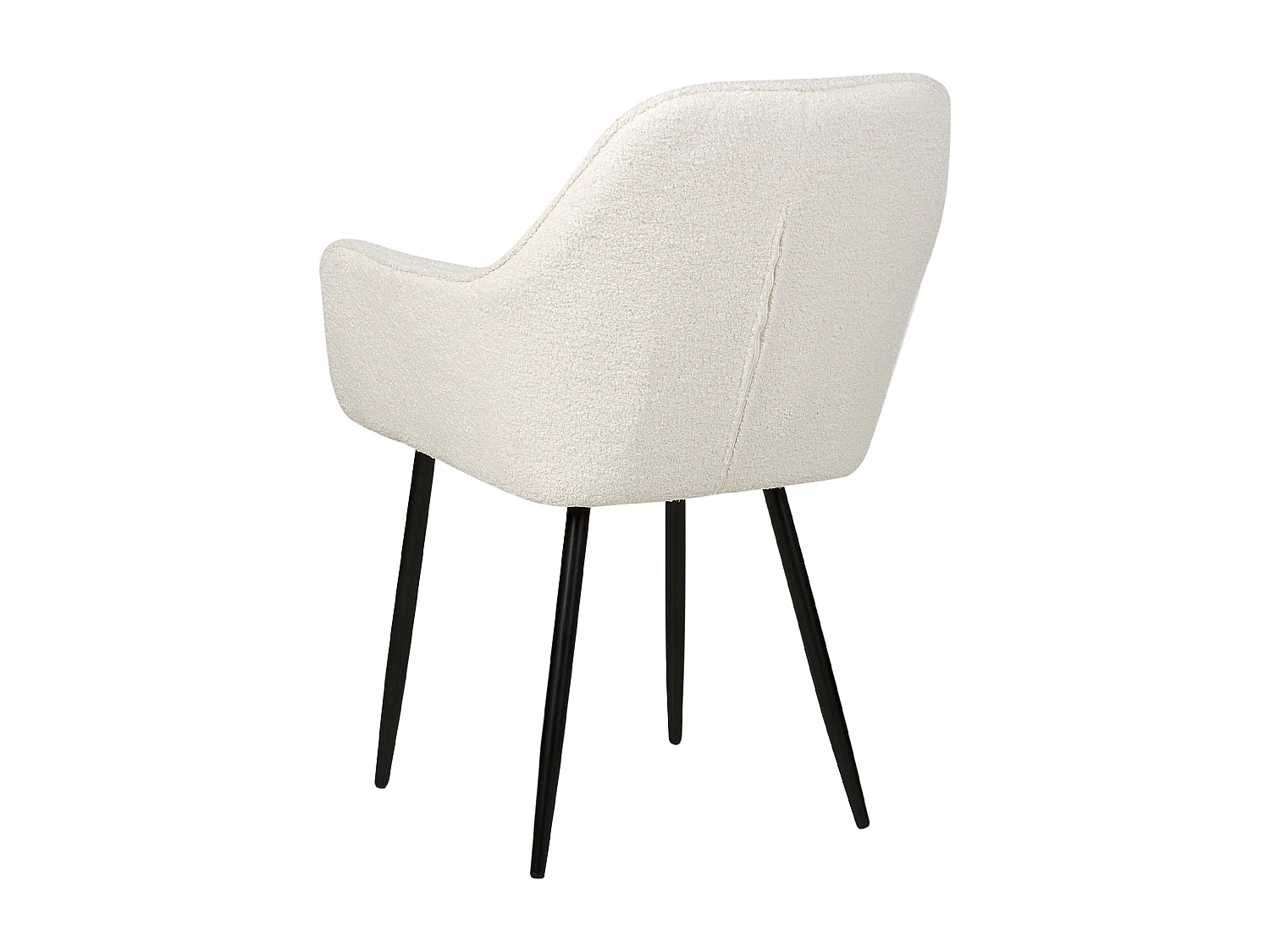 Set van 2 eetkamerstoelen ALDEN Bouclé Wit