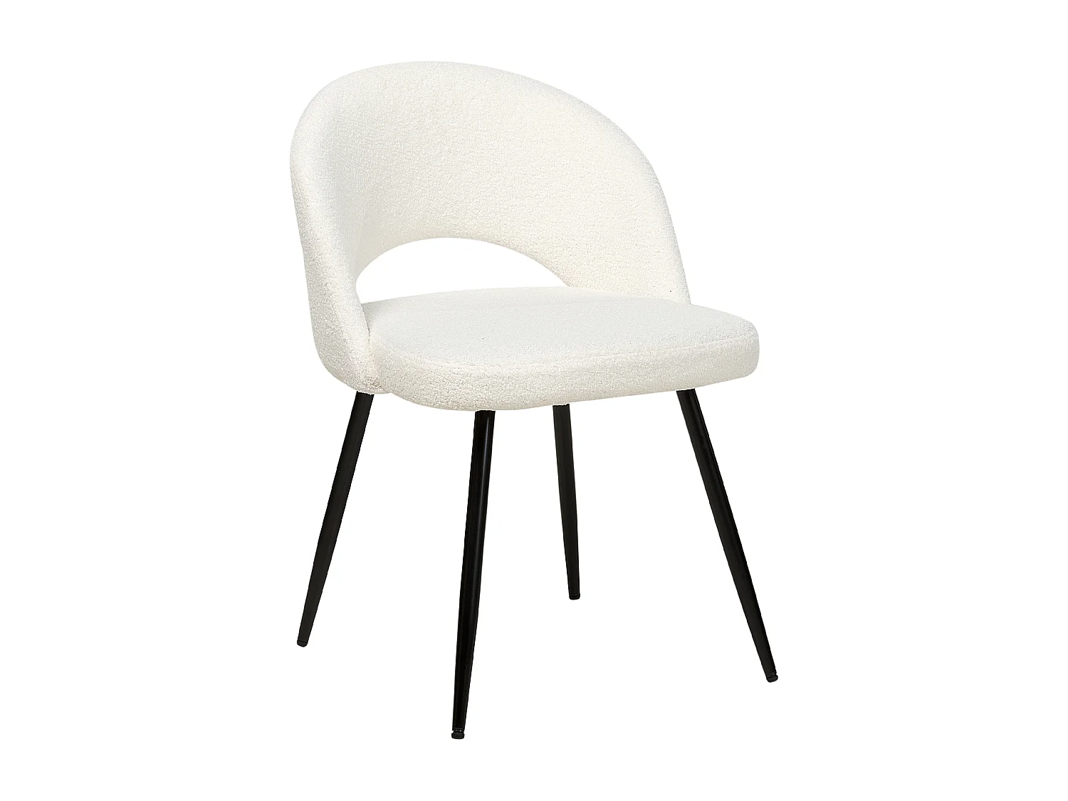 Set di 2 sedie da pranzo ONAGA II Bouclé Bianco