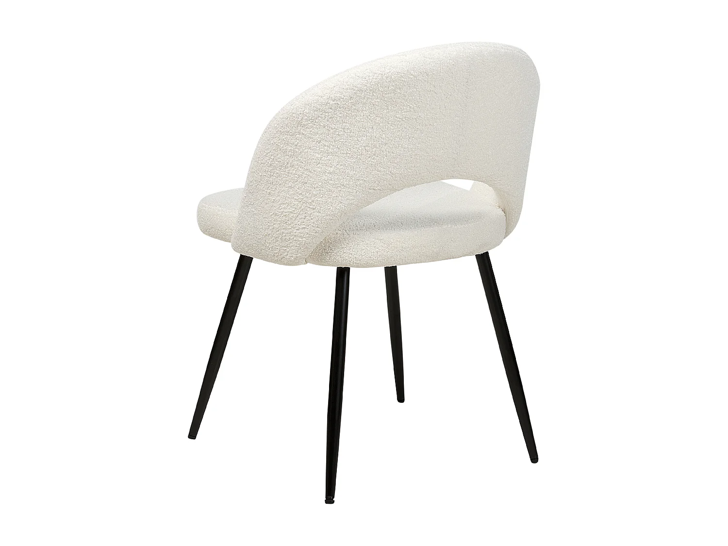 Set van 2 eetkamerstoelen ONAGA Bouclé Wit
