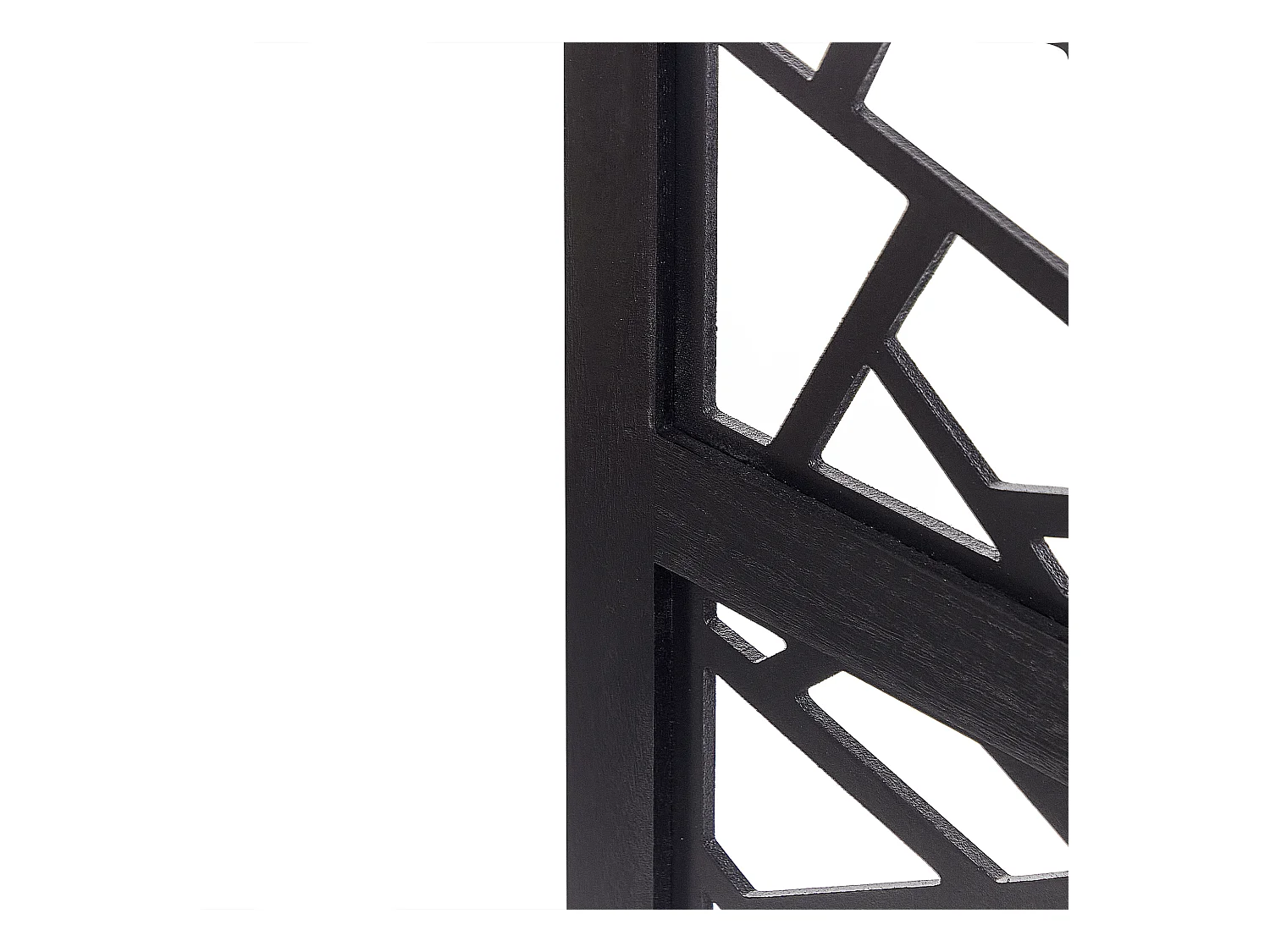 4-panelowy parawan pokojowy PIANLARGO Czarny 163 cm 170 cm