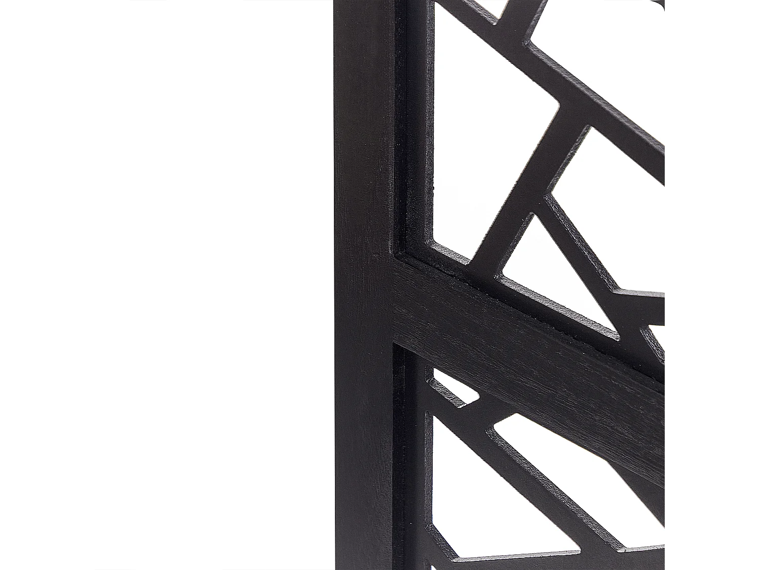 Roomdivider met 4 panelen PIANLARGO Zwart 163 cm 170 cm