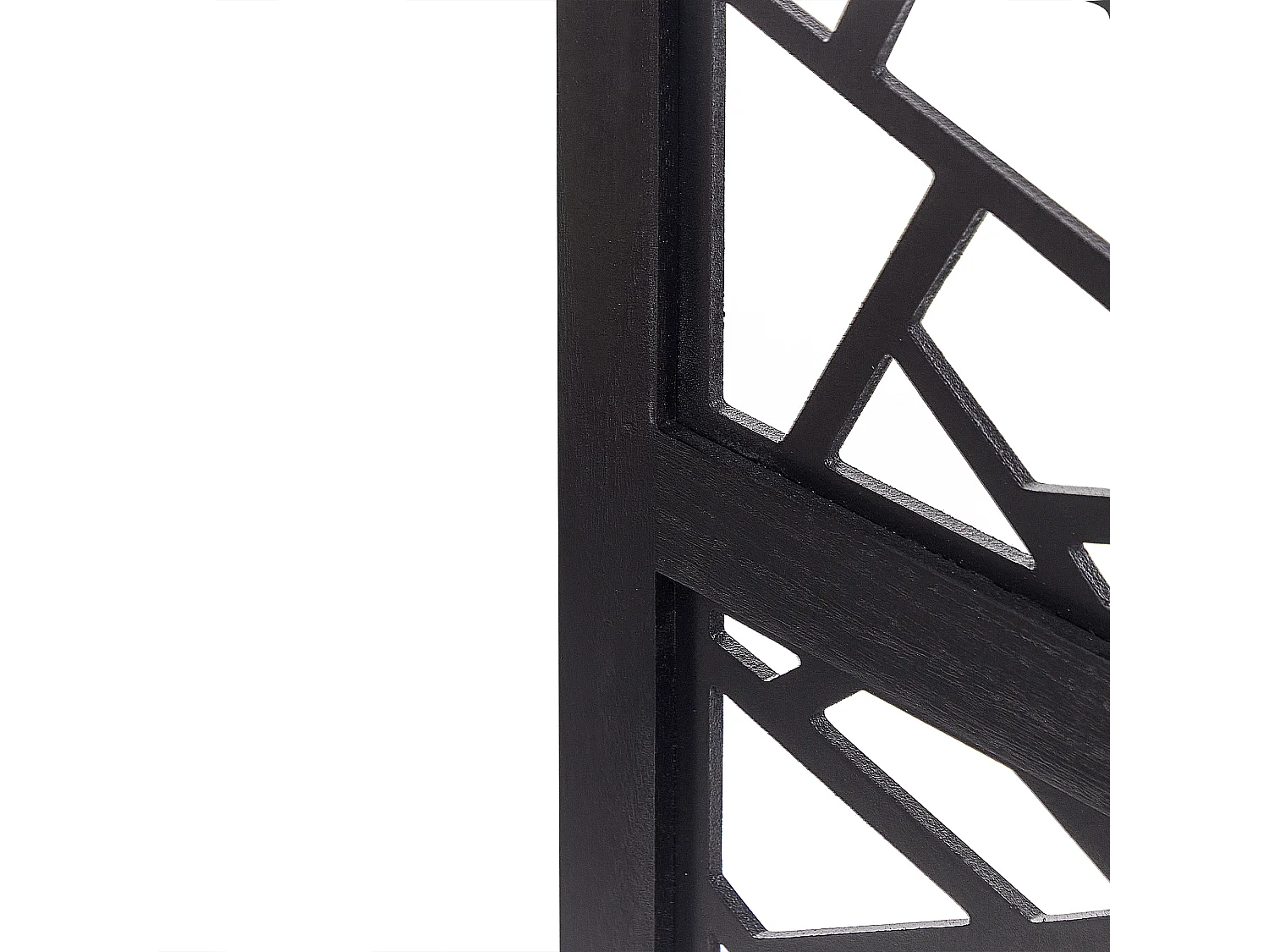 Separador de ambientes de 4 paneles PIANLARGO Negro 163 cm 170 cm