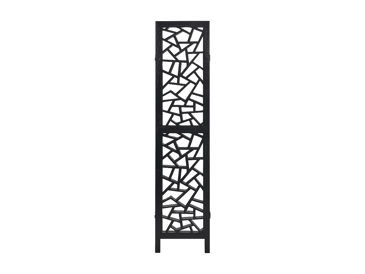 Roomdivider met 4 panelen PIANLARGO Zwart 163 cm 170 cm