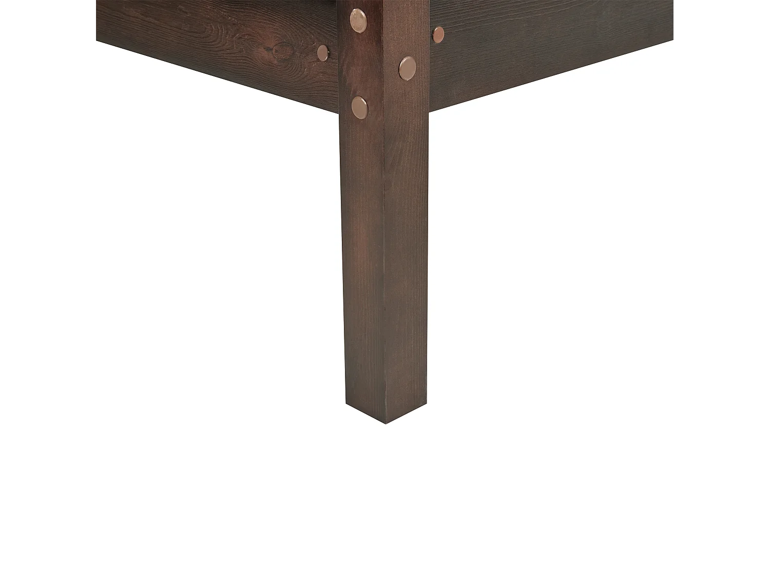 Hochbett Kiefernholz REGAT 90 x 200 cm Dunkelbraun