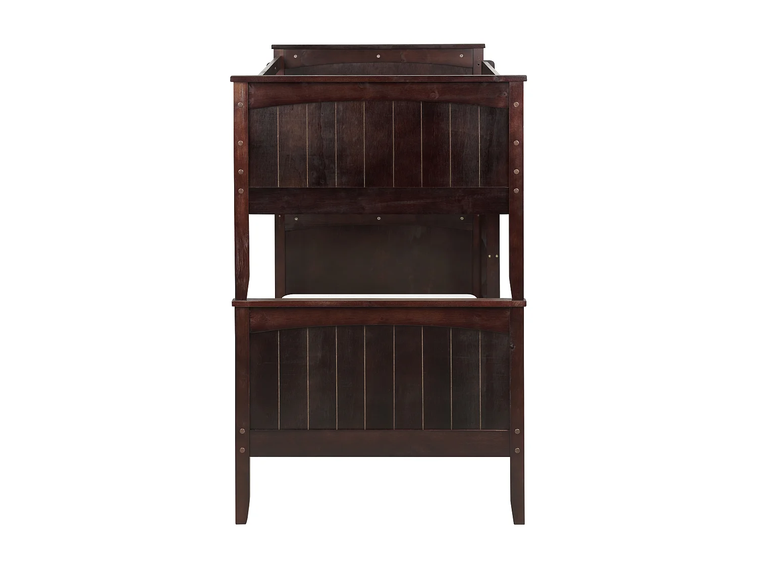 Letto a castello Legno di pino ALBON 90 x 200 cm Marrone scuro