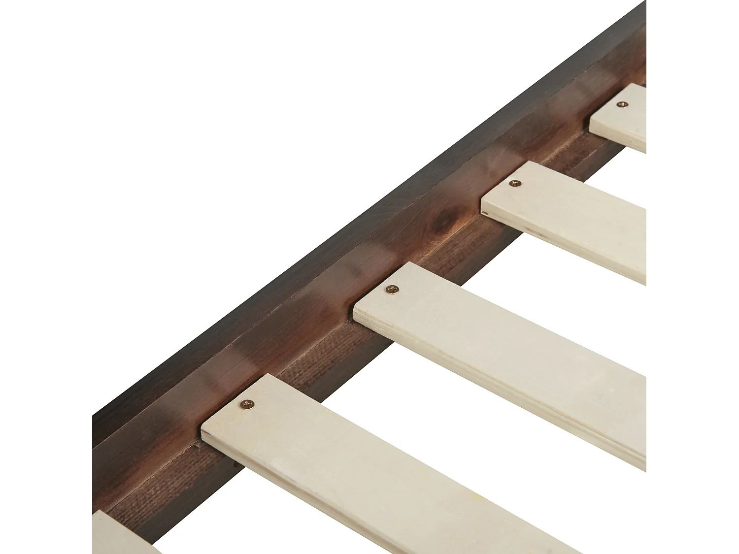 Lit superposé Bois de pin REVIN 90 x 200 cm Marron foncé