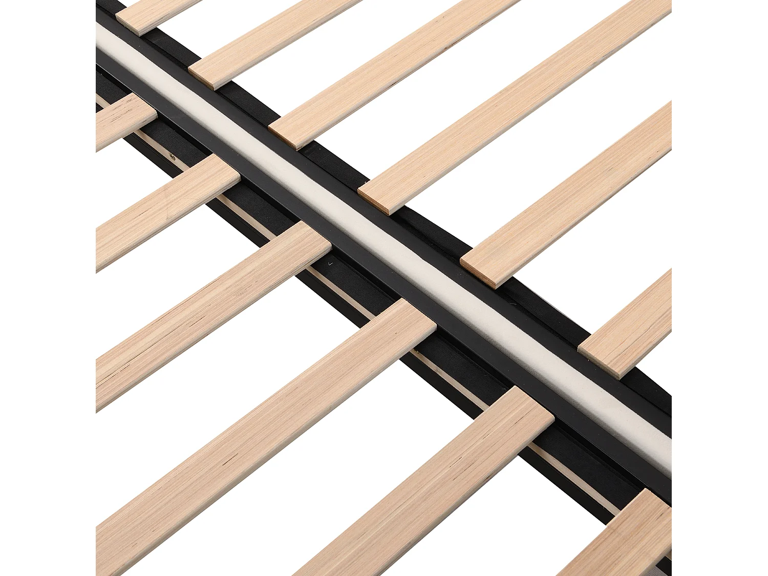 Letto estraibile in velluto 180x200 cm - rete a doghe - beige