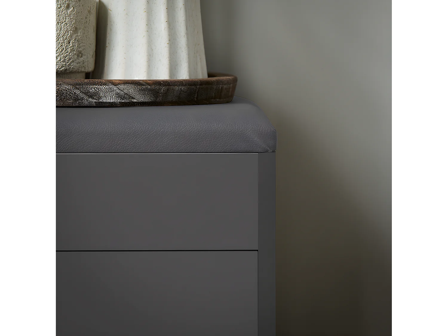 SoBuy Banc à Chaussures Meuble Chaussures Commode à Chaussures Meuble d’entrée 1 abattant avec Assise Rabattable Coussin Rembourrée – 60x30x50 cm, FSR95-HG