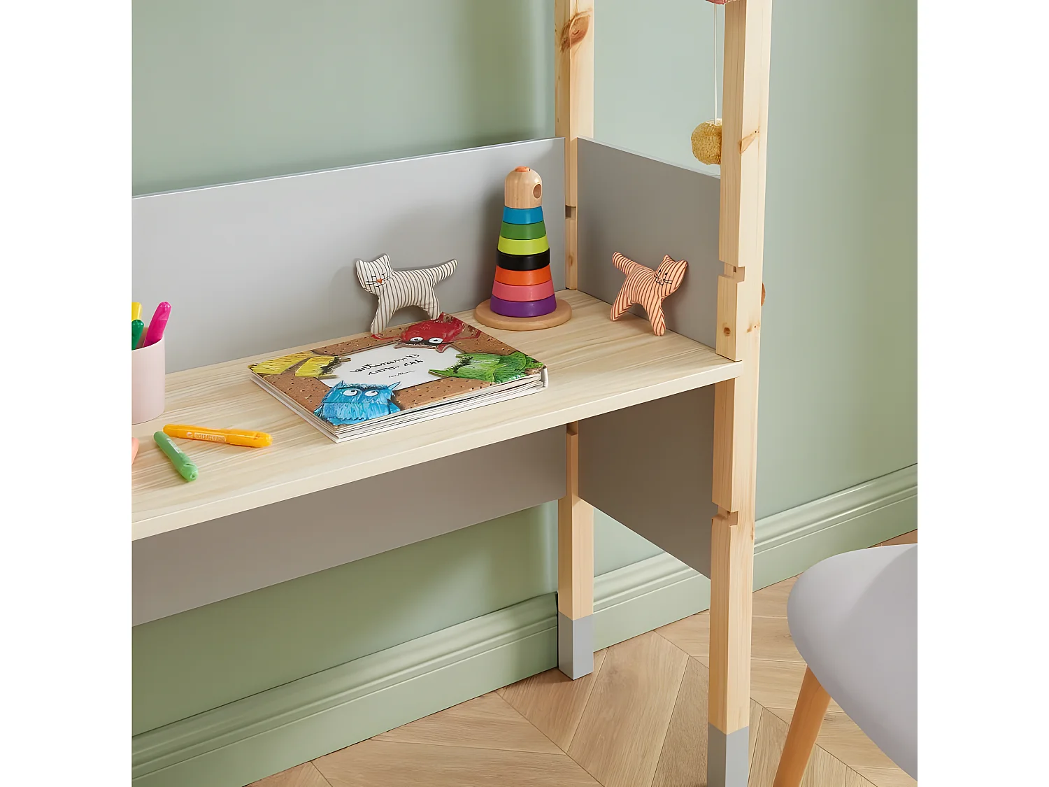 Bureau enfant évolutif Gris - Laïba Kids