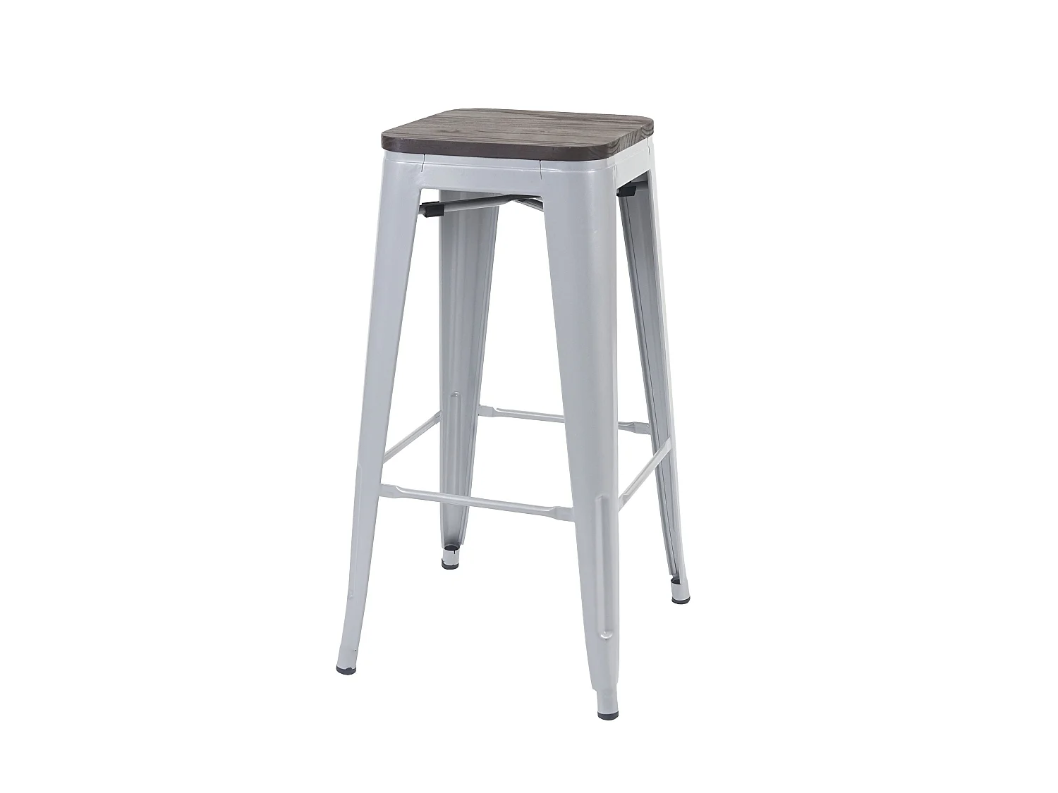Tabouret de bar chaise métal marron 42 x 42 x 76 cm 04_0005242