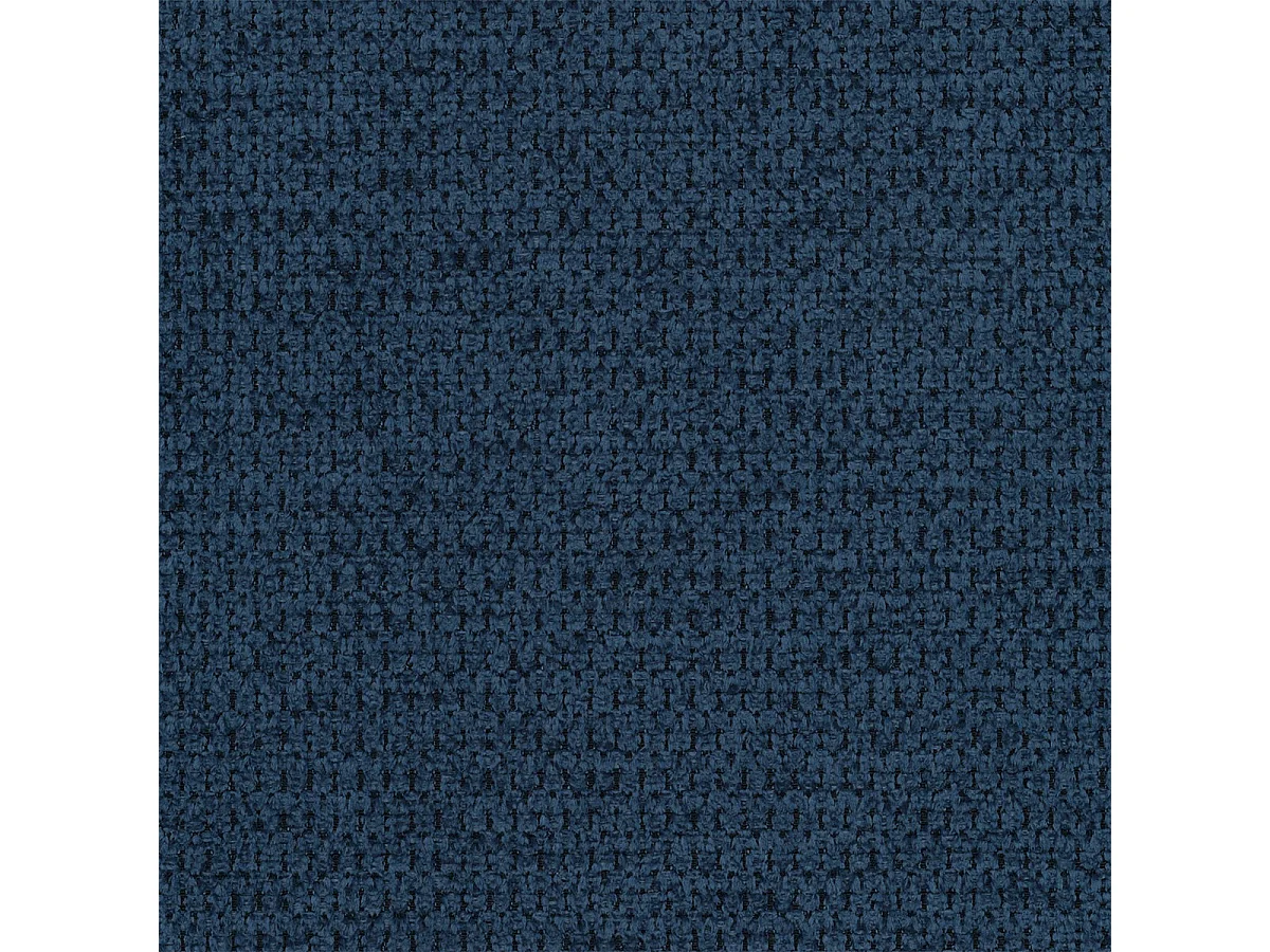 Canapé d'angle convertible 3 places avec coffre en tissu bleu
