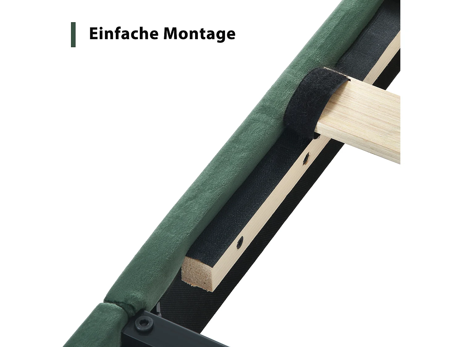 Lit adulte Lit rembourré cadre de lit - lit simple rembourré 90 x 200 cm - Sweiko