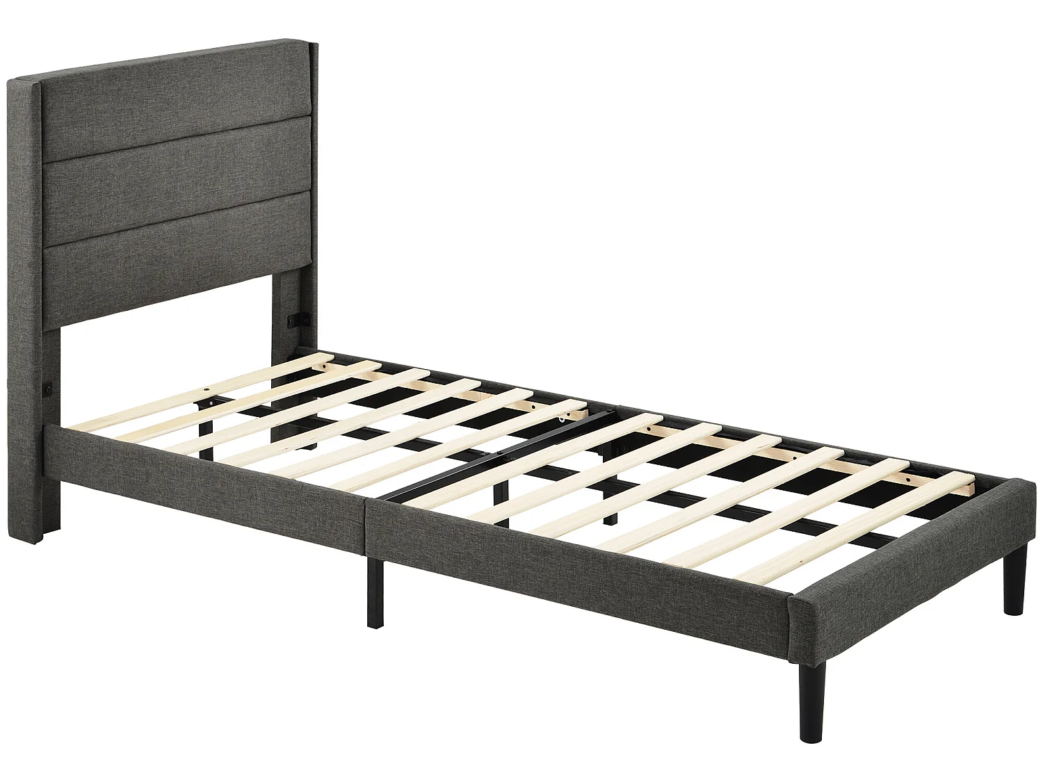 Lit adulte Lit rembourré cadre de lit - 90 x 200 cm - Sweiko