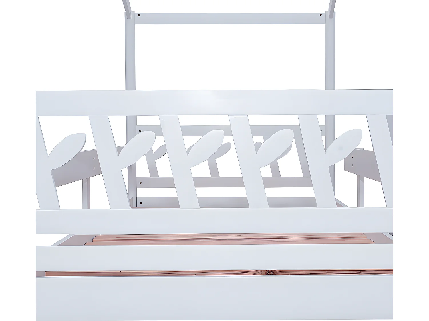 Lit gigogne - 90x190cm - blanc - Sweiko