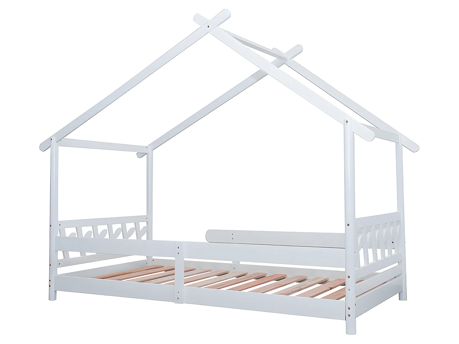 Lit gigogne - 90x190cm - blanc - Sweiko