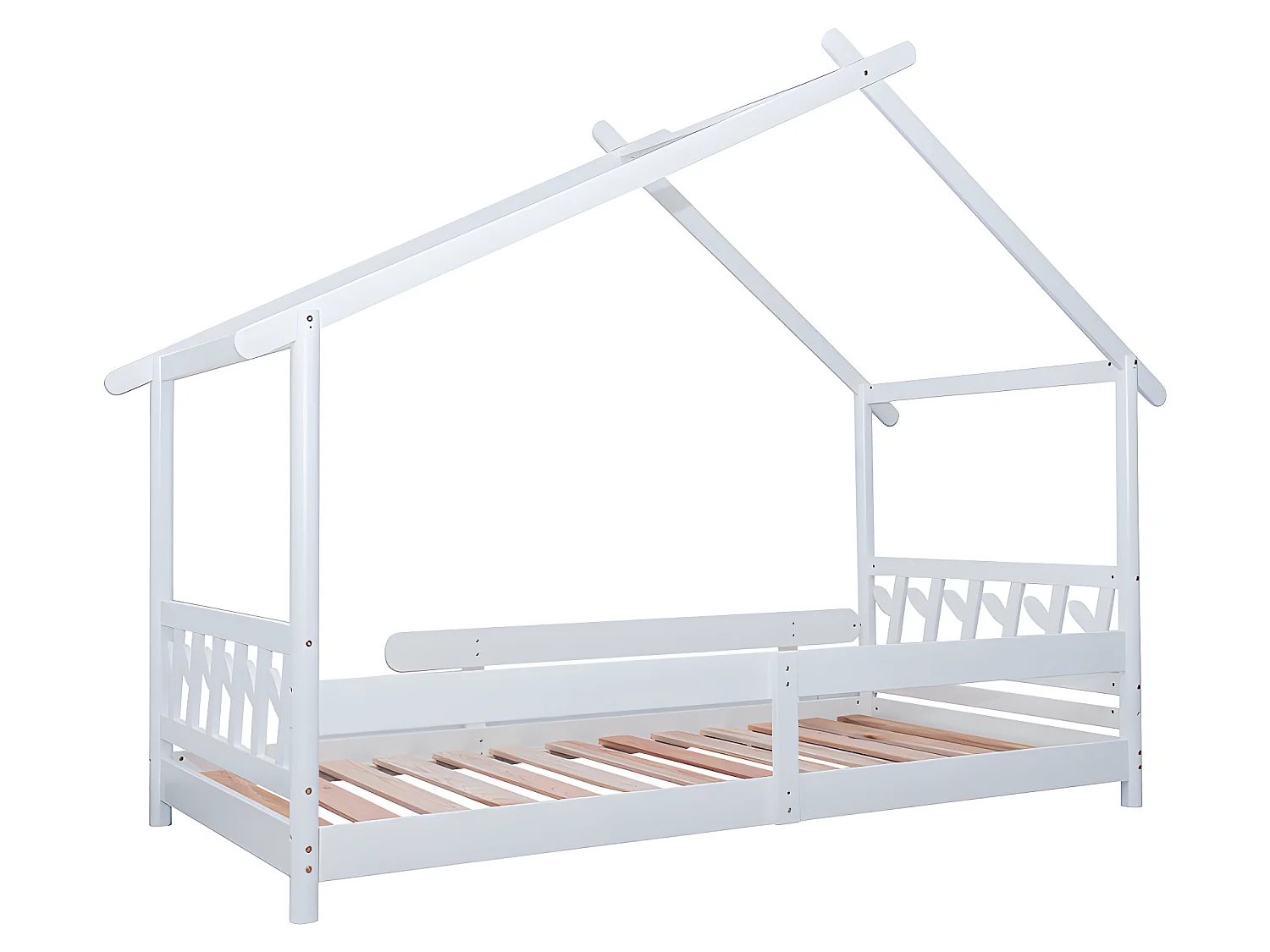 Lit gigogne - 90x190cm - blanc - Sweiko