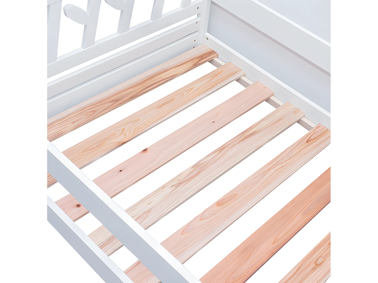 Lit gigogne - 90x190cm - blanc - Sweiko