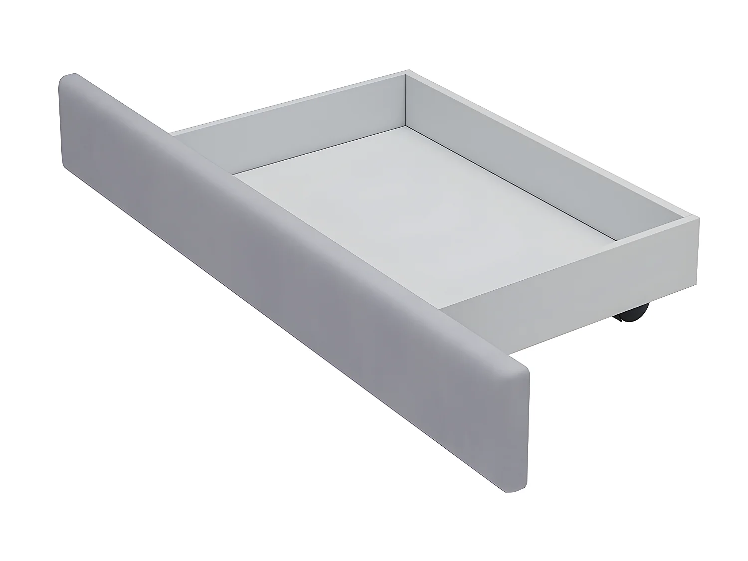 Lit avec tiroirs - 180 x 200 cm, Lit double avec 4 tiroirs - Gris - Sweiko