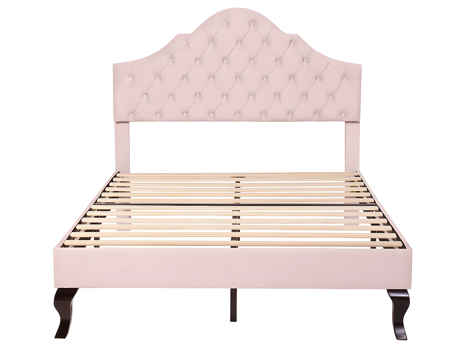 Lit adulte Lit capitonné 140x200 cm - rose - Sweiko