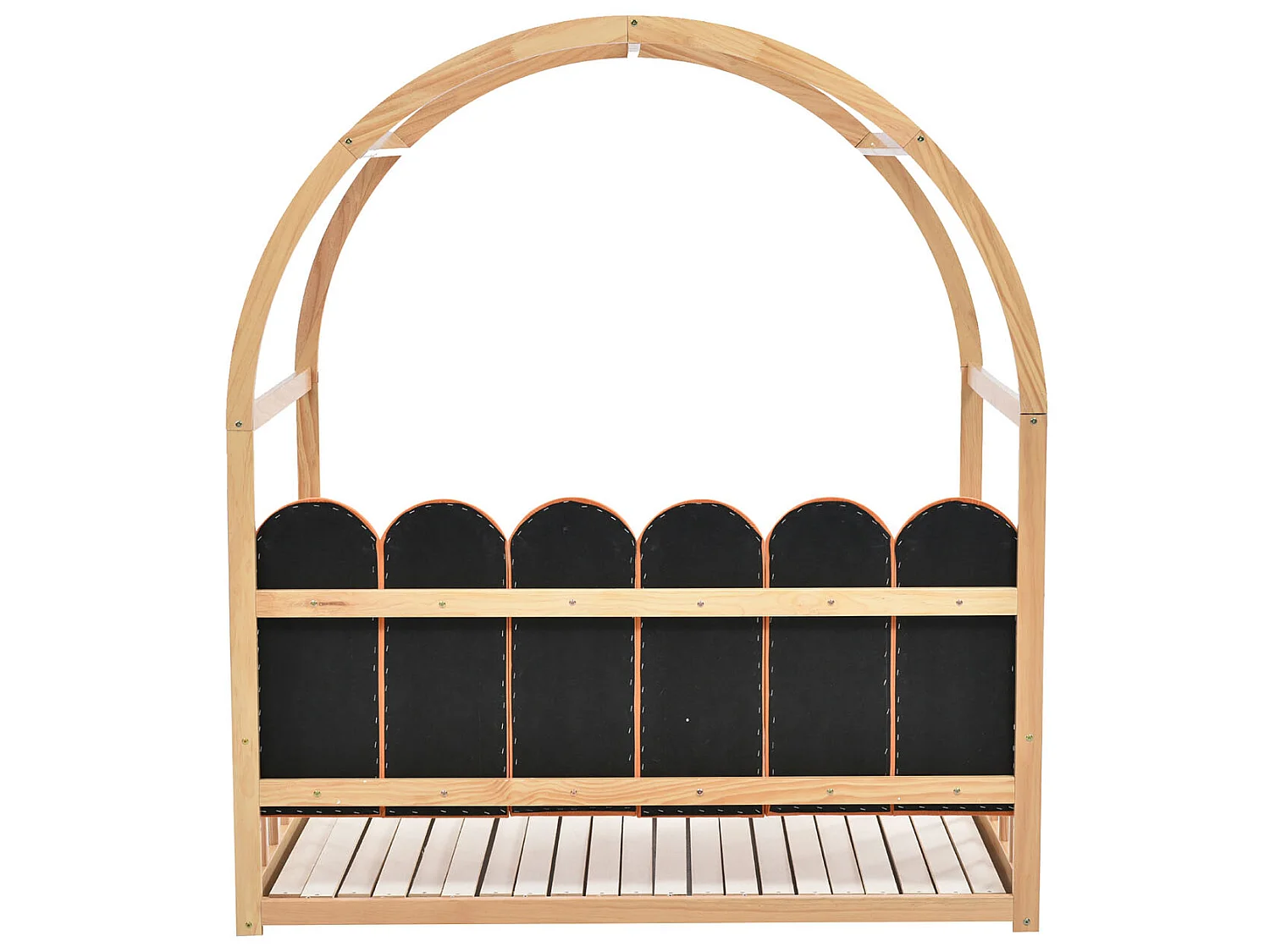 Lit gigogne avec sommier à lattes - 140 x 200 cm - Pin - Naturel- Sweiko