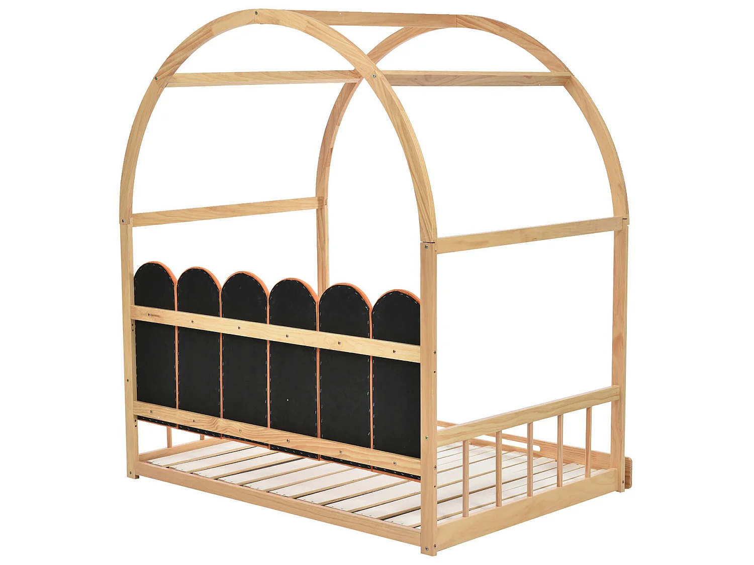 Lit gigogne avec sommier à lattes - 140 x 200 cm - Pin - Naturel- Sweiko