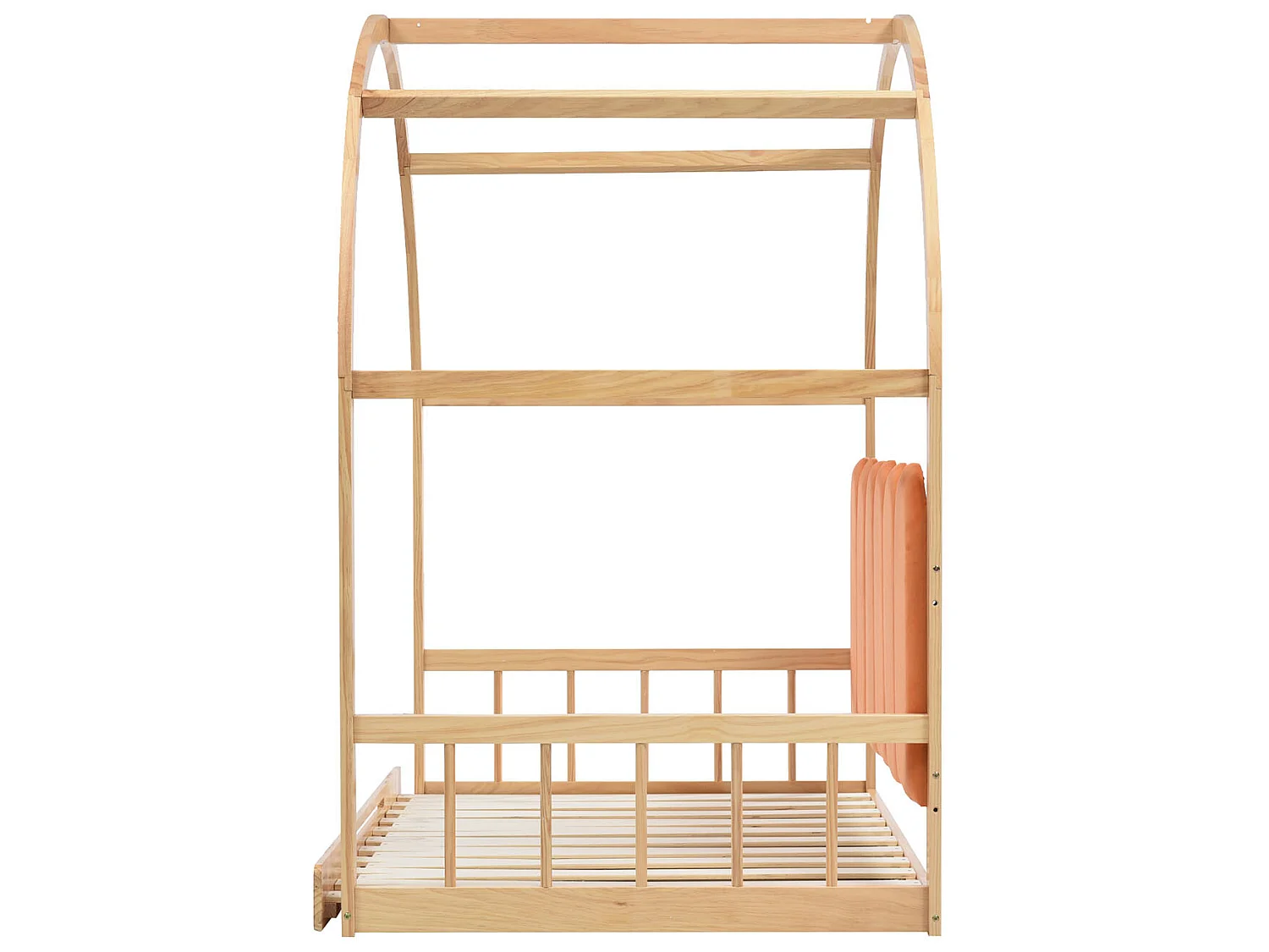 Lit gigogne avec sommier à lattes - 140 x 200 cm - Pin - Naturel- Sweiko