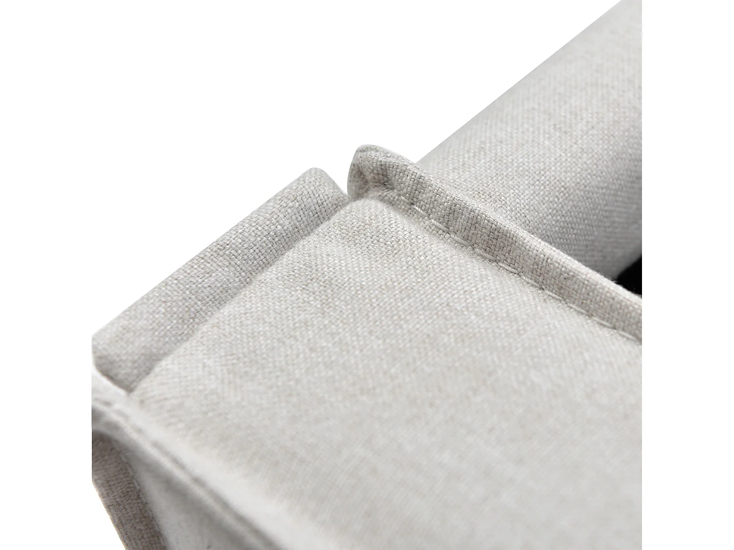 Lit avec tête de lit capitonnée - 90 x 200 cm - cadre métallique- Gris - Sweiko