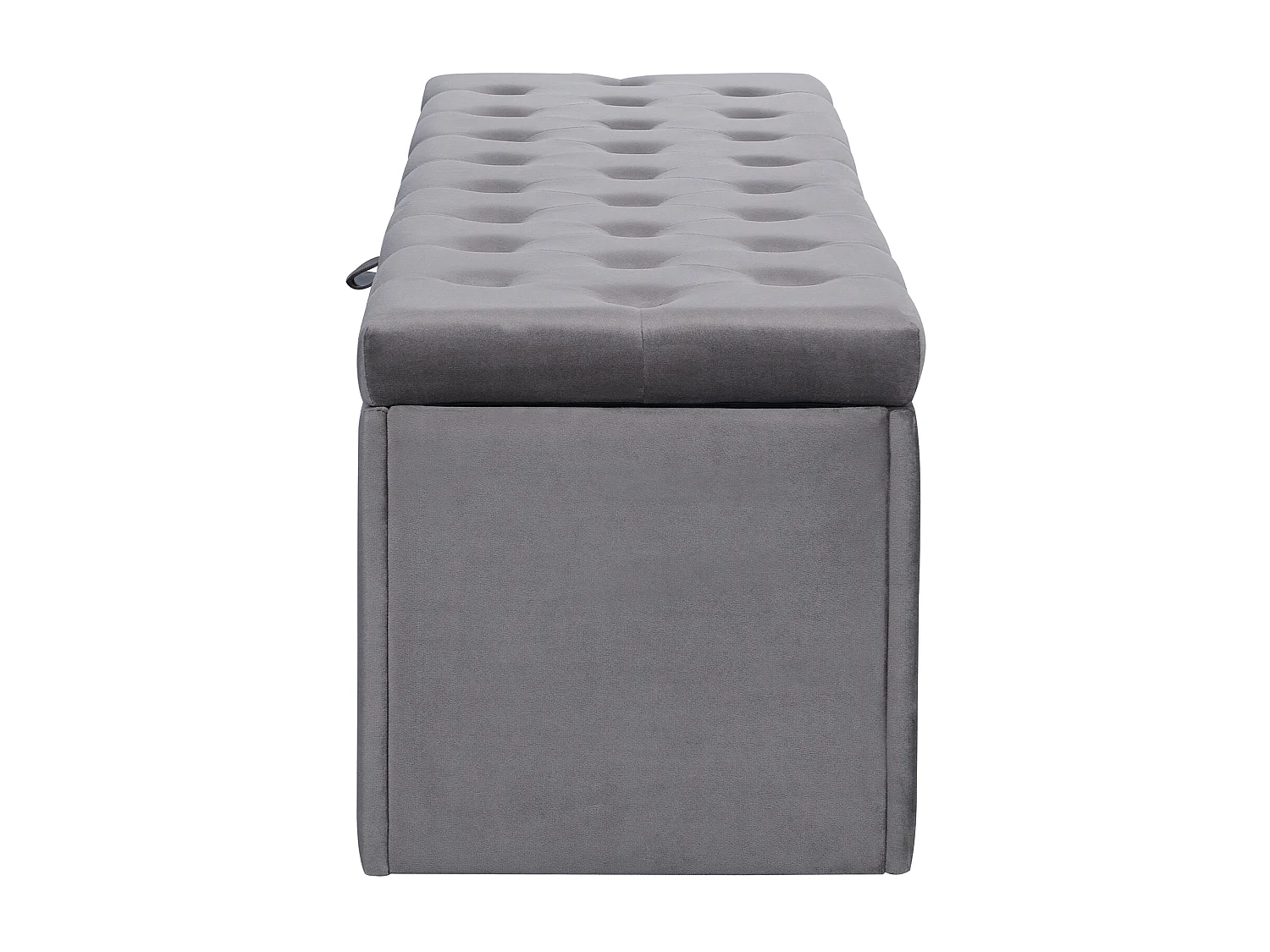Tabouret de lit Banc rembourré Banc - gris - Sweiko