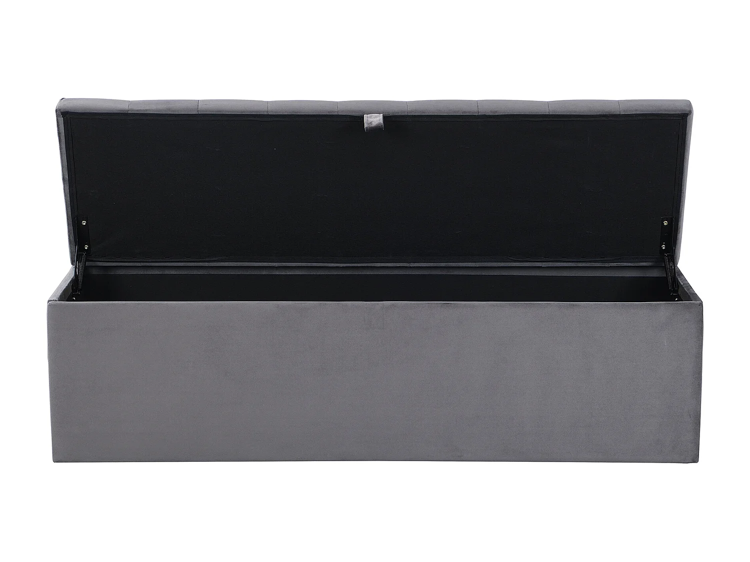 Tabouret de lit Banc rembourré Banc - gris - Sweiko
