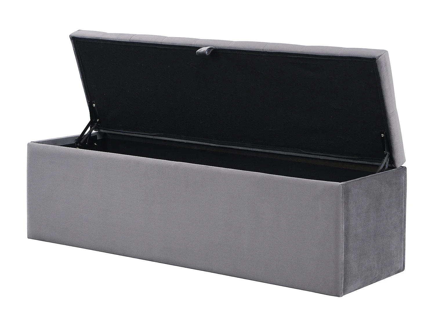 Tabouret de lit Banc rembourré Banc - gris - Sweiko