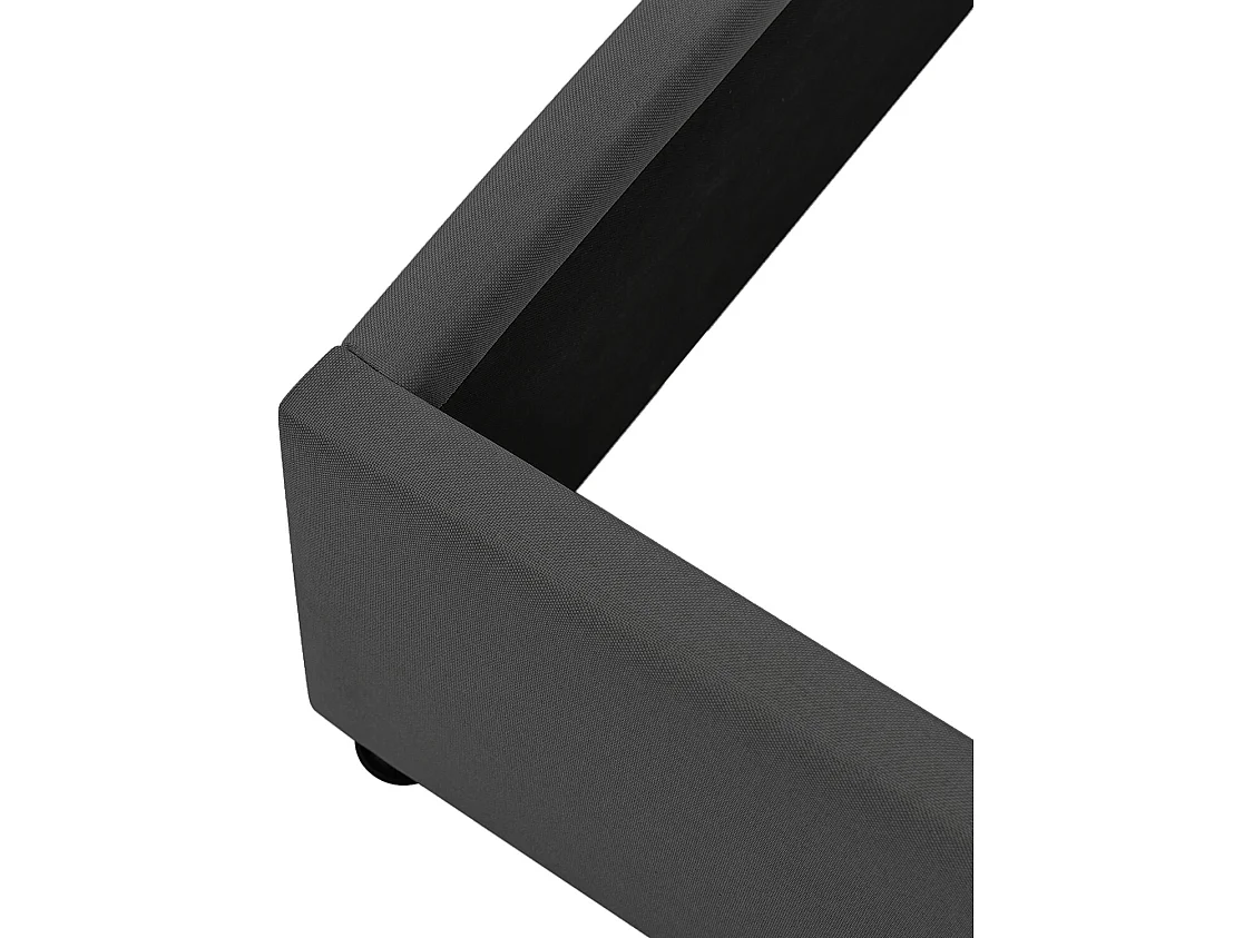 Lit coffre 180x200cm avec sommier à lattes relevable  - Gris - Sweiko