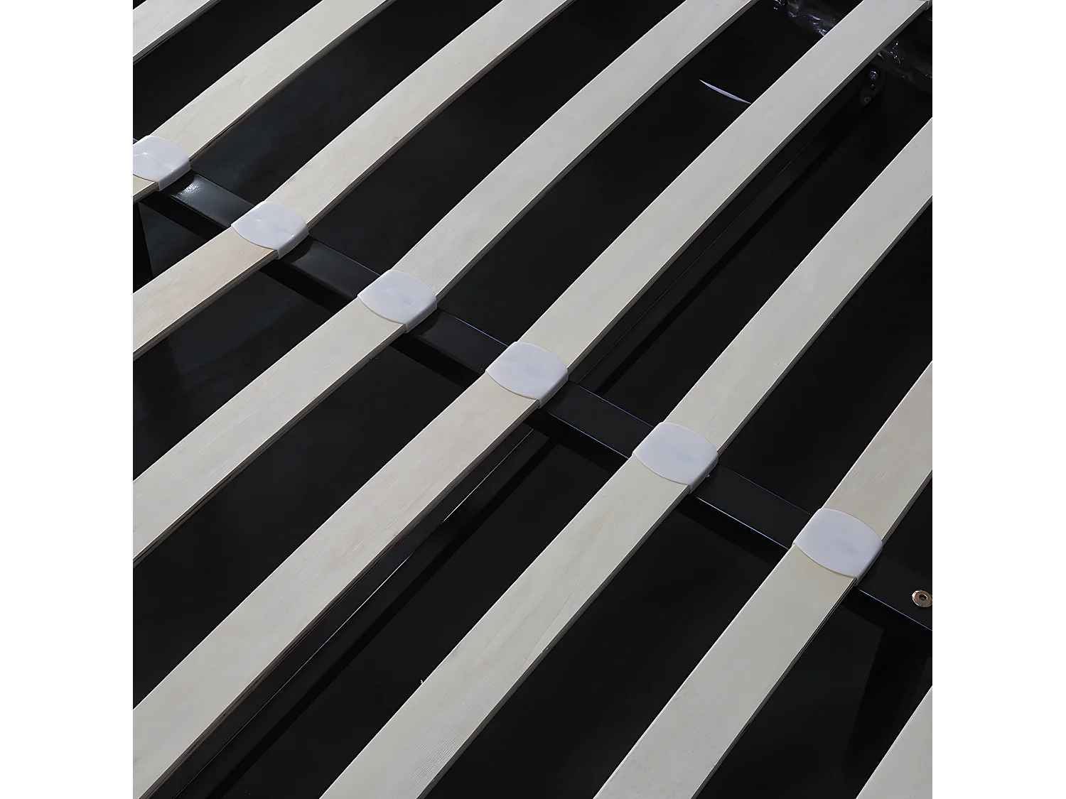 Lit coffre - 140 x 190 cm - avec sommier à lattes relevable - Gris - Sweiko