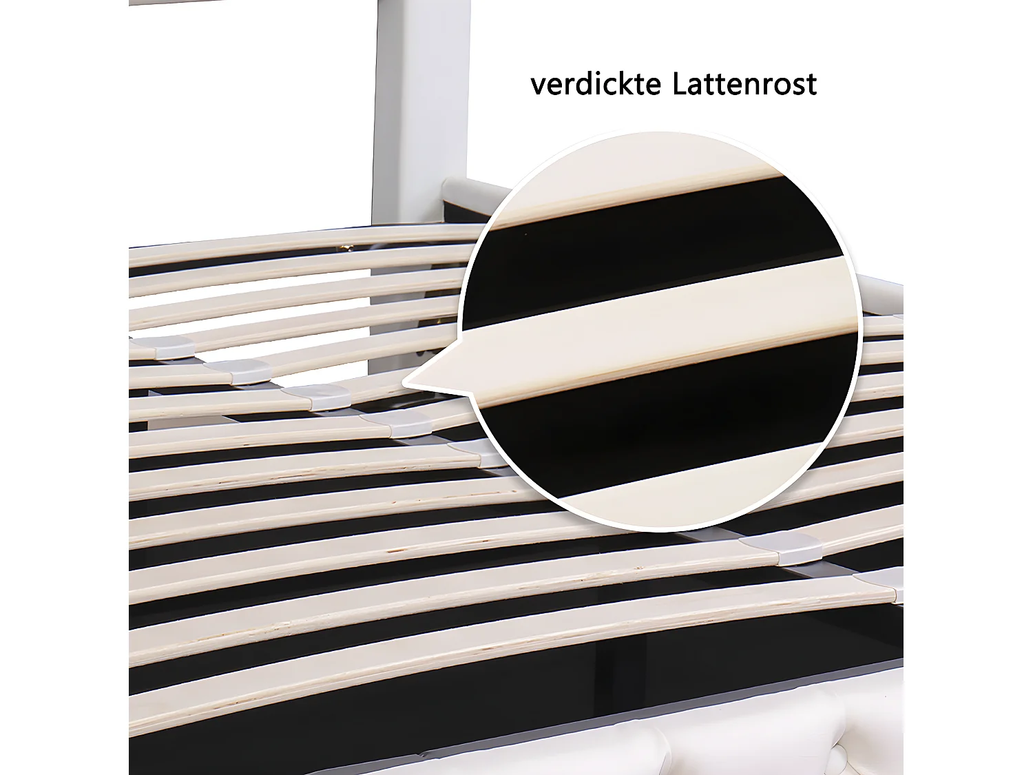 Lit  LED avec coffre - 140 x 200 cm - avec sommier à lattes relevable - Beige - Sweiko