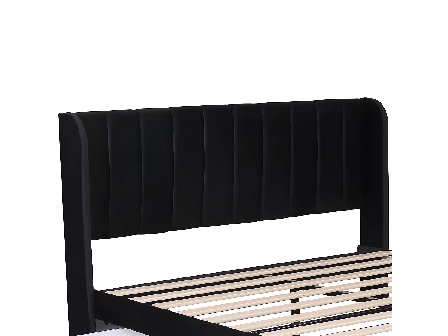 Lit coffre - 160 x 200 cm - avec sommier à lattes relevable - Gris - Sweiko