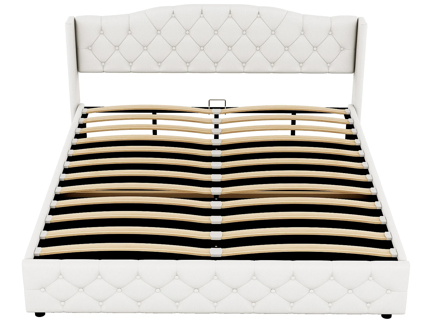 Lit coffre Lit 180 x 200 cm - avec rangement Blanc - Sweiko