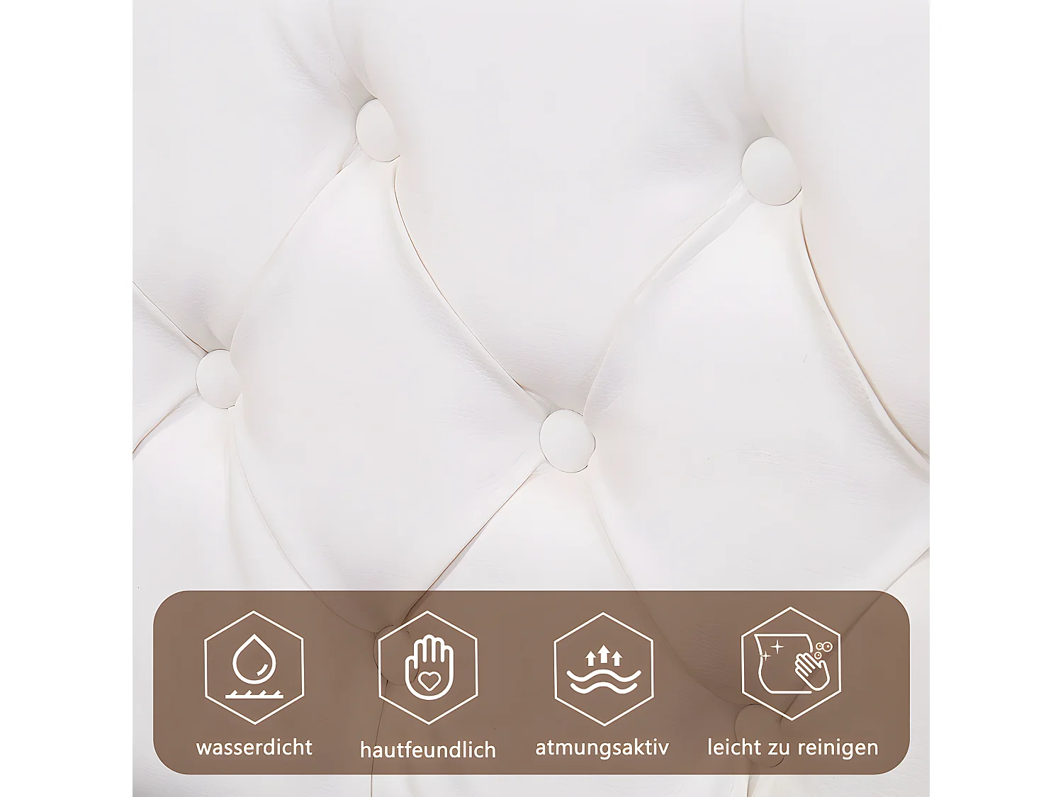 Lit  LED avec coffre - 180 x 200 cm - avec sommier à lattes relevable - Beige - Sweiko