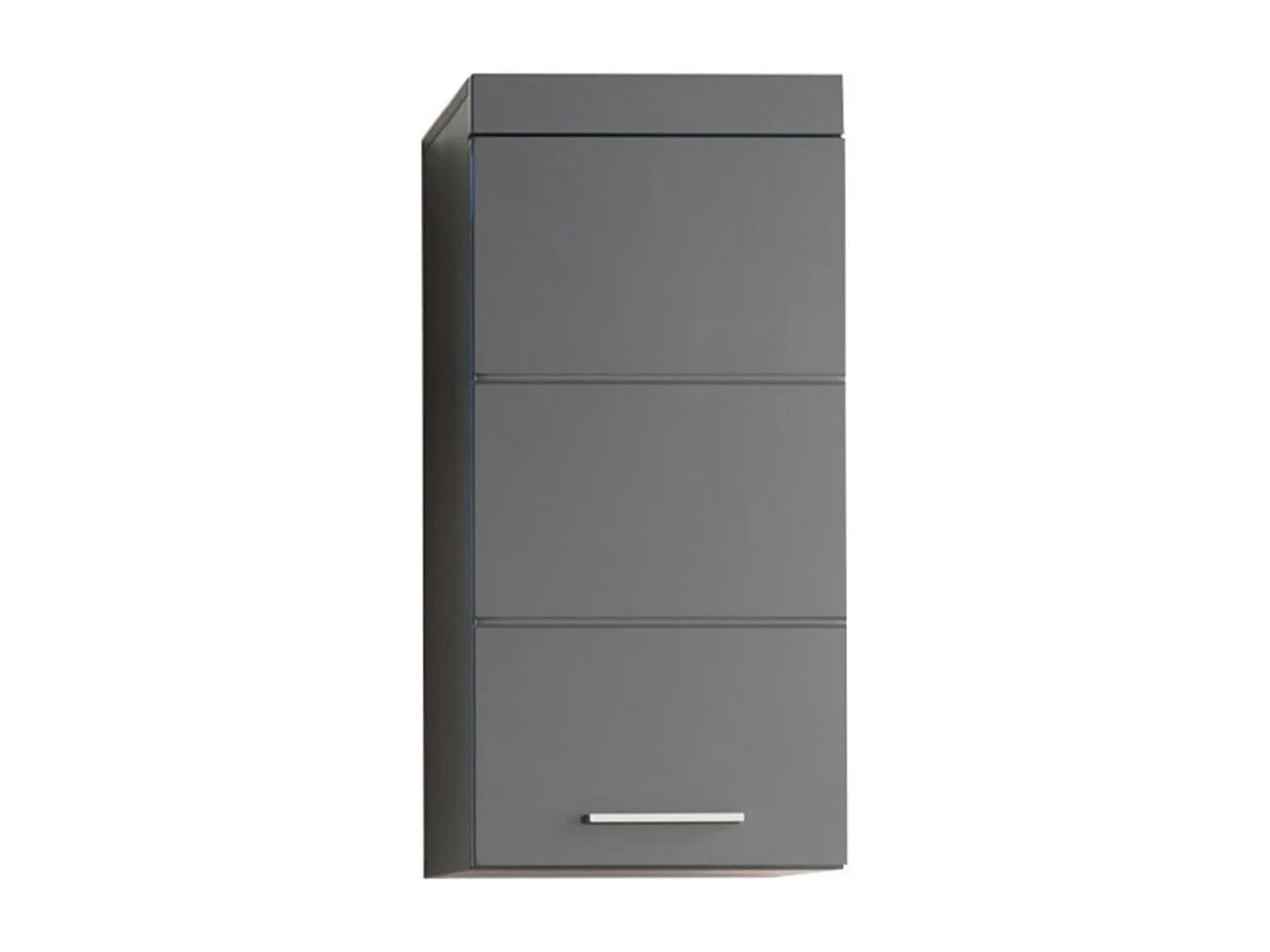 Hoogglans grijze kast met 1 deur Kelia 37 cm