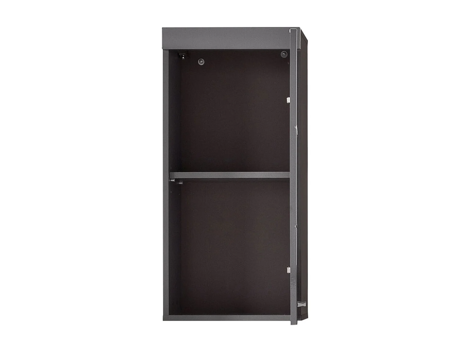 Hoogglans grijze kast met 1 deur Kelia 37 cm