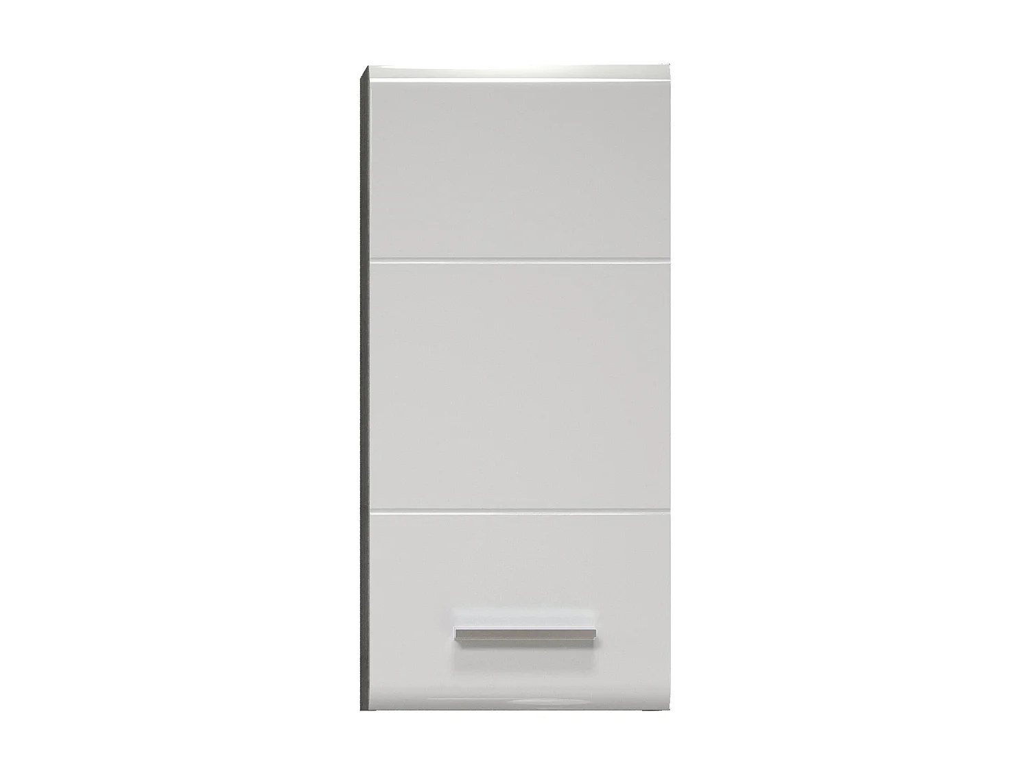 Meuble haut - Mélaminé - Blanc-Gris - 35 - 75 - 16 cm